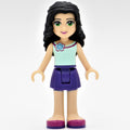 fig-001401 – Emma - Light Aqua Top, Dark Purple Skirt