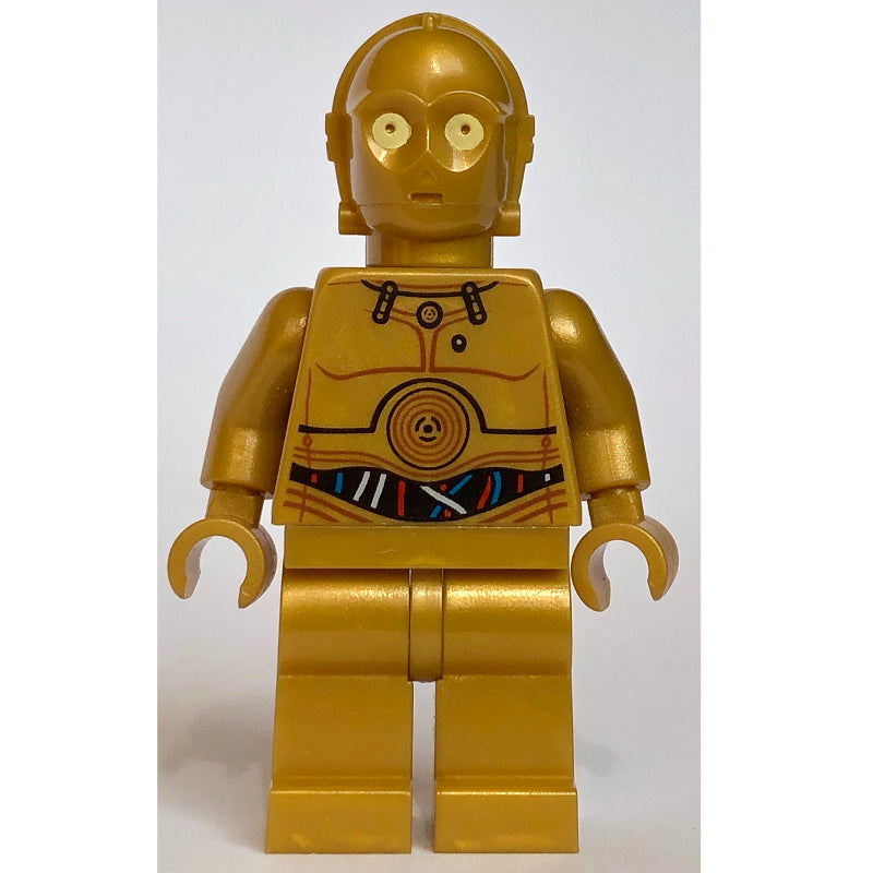 fig-001408 – C-3PO, Pearl Gold, Colorful Wires, Plain Legs