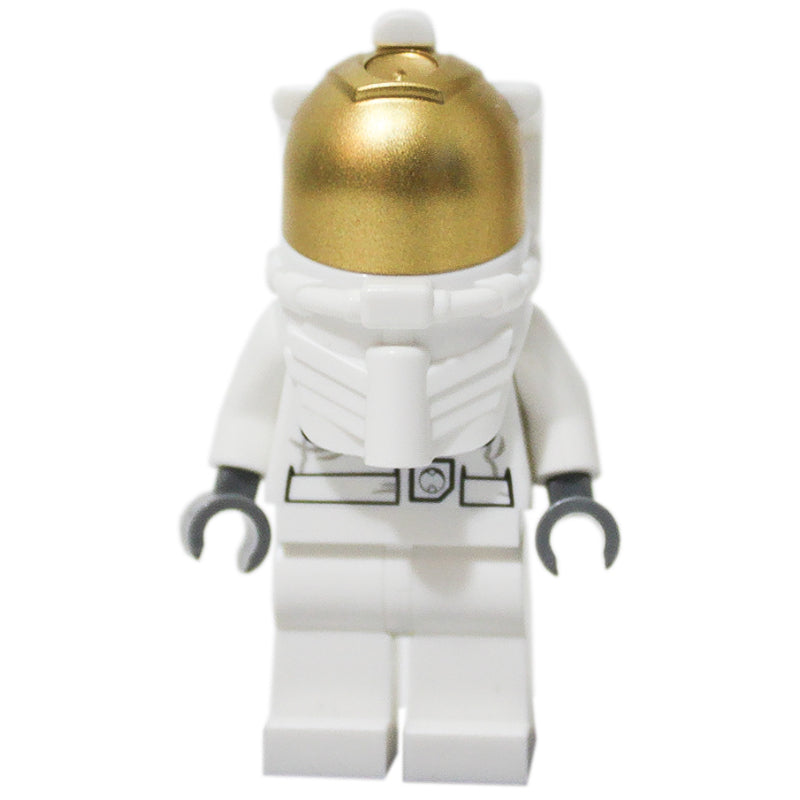 fig-001411 – Astronaut, White, Diver Helmet, Gold Visor