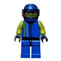 fig-001437 – Race Driver, Blue Torso, Blue Legs, Blue Helmet