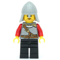 fig-001455 – Knight - Dark Bluish Grey Torso, Black Legs, Light Bluish Grey Helmet