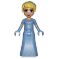 fig-001461 – Cinderella - Bright Light Blue Dress, Silver Stars, hair Band
