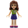 fig-001501 – Olivia - Lime Top, Dark Purple Skirt