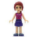 fig-001507 – Mia - Magenta Top, Dark Purple Skirt