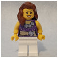 fig-001537 – Dark Purple Torso, White Legs, Reddish Brown Hair
