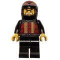 fig-001540 – Race Driver, Black Torso, Black Legs, Black Helmet, Crazy Demon