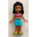 fig-001542 – Kate - Magenta/White Bikini, Medium Azure Skirt