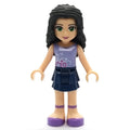 fig-001568 – Emma - Lavender Top, Dark Blue Skirt