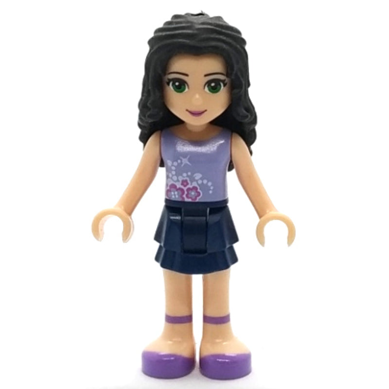 fig-001568 – Emma - Lavender Top, Dark Blue Skirt