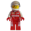 fig-001581 – Race Driver, Red Torso, Red Legs, White Helmet, Ferrari 1