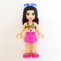 fig-001596 – Emma - Lime Bikini, Dark Pink Skirt