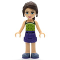 fig-001605 – Naomi - Lime Top, Dark Purple Skirt