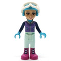 fig-001629 – Emma - Medium Lavender Ski Vest, Light Aqua Trousers