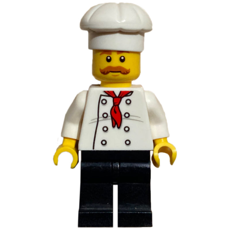 fig-001675 – Chef, Red Neckerchief, Black Legs, Moustache