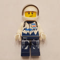 fig-001727 – Race Driver, White Torso, Dark Blue Legs, White Helmet, Ford