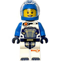 fig-001781 – Astronaut, White and Dark Blue Spacesuit, Dark Azure Helmet, Earpiece