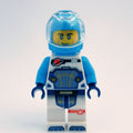 fig-001806 – Astronaut, White and Dark Azure Spacesuit, Dark Azure Backpack and Helmet