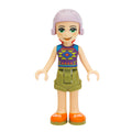 fig-001917 – Mia - Dark Purple Top, Olive Green Skirt, Lavender Helmet