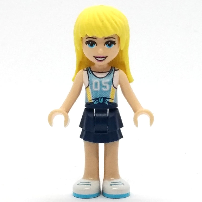 fig-001918 – Stephanie - Medium Blue Jersey, Dark Blue Skirt