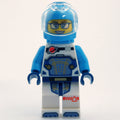 fig-001921 – Astronaut, White and Dark Azure Spacesuit, Dark Azure Backpack and Helmet, Glasses