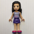 fig-001954 – Emma - Medium Lavender Dotted Top, Dark Purple Skirt