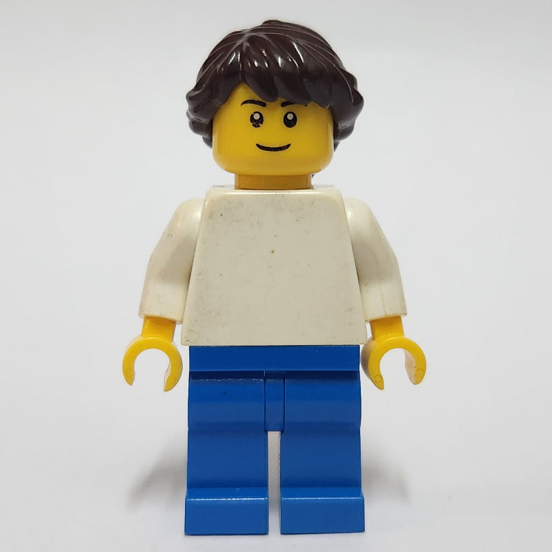 fig-001955 – White Torso, Blue Legs, Long Reddish Brown Hair