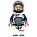 fig-001956 – Astronaut, White and Dark Blue Spacesuit, Dark Azure Backpack, Dark Blue Helmet
