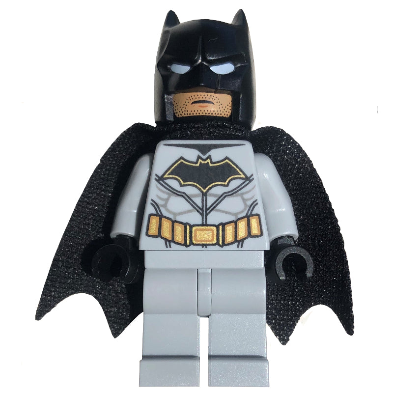 fig-001980 – Batman, Light Bluish Gray Suit, Black Cape and Cowl, Black Head