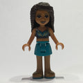 fig-002033 – Andrea - Dark Turquoise Bikini, Dark Turquoise Skirt