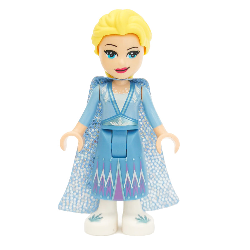 fig-002093 – Elsa - Medium Blue Skirt, Glitter Cape