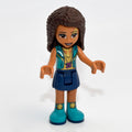 fig-002109 – Andrea - Dark Turquoise Jacket, Dark Blue Skirt