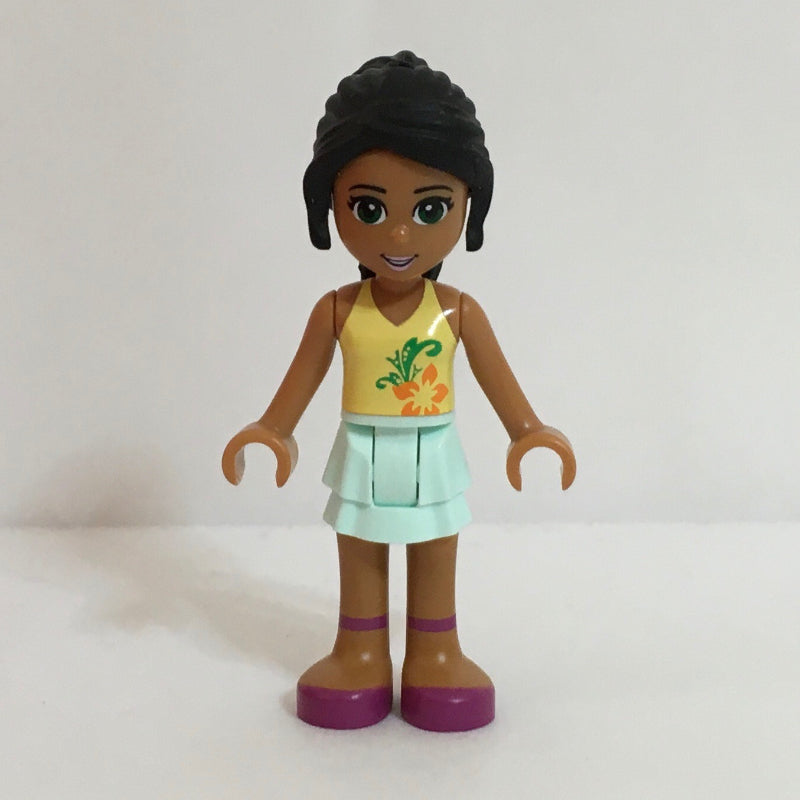 fig-002327 – Nicole - Bright Light Yellow Top, Bright Pink Skirt