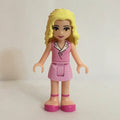 fig-002329 – Marie - Bright Pink Blouse, Bright Pink Skirt