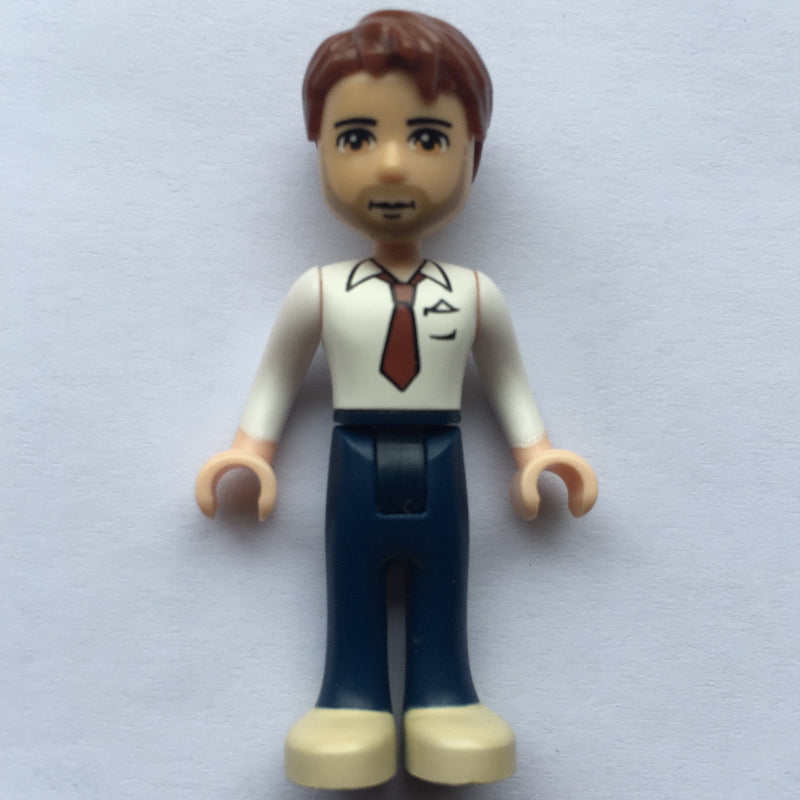fig-002338 – Peter - White Shirt, Blue Trousers