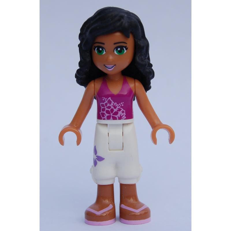 fig-002339 – Ella - Magenta Top, White Trousers