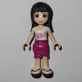fig-002344 – Maya - White Top, Magenta Skirt
