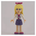 fig-002351 – Stephanie - White Jacket, Dark Purple Skirt, Magenta Bow