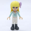 fig-002355 – Stephanie - White Blouse, White Trousers, Bow