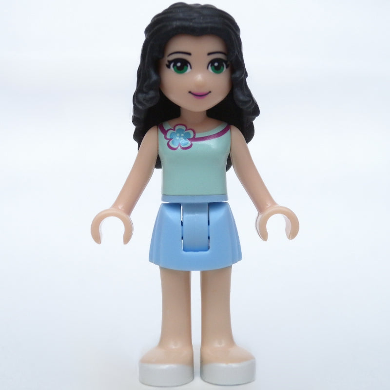 fig-002360 – Emma - Light Aqua Top, Bright Light Skirt