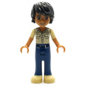 fig-002364 – Matthew - Tan Shirt, Dark Blue Trousers