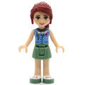 fig-002365 – Mia - Medium Azure Shirt, Sand Green Skirt, Veterinarian