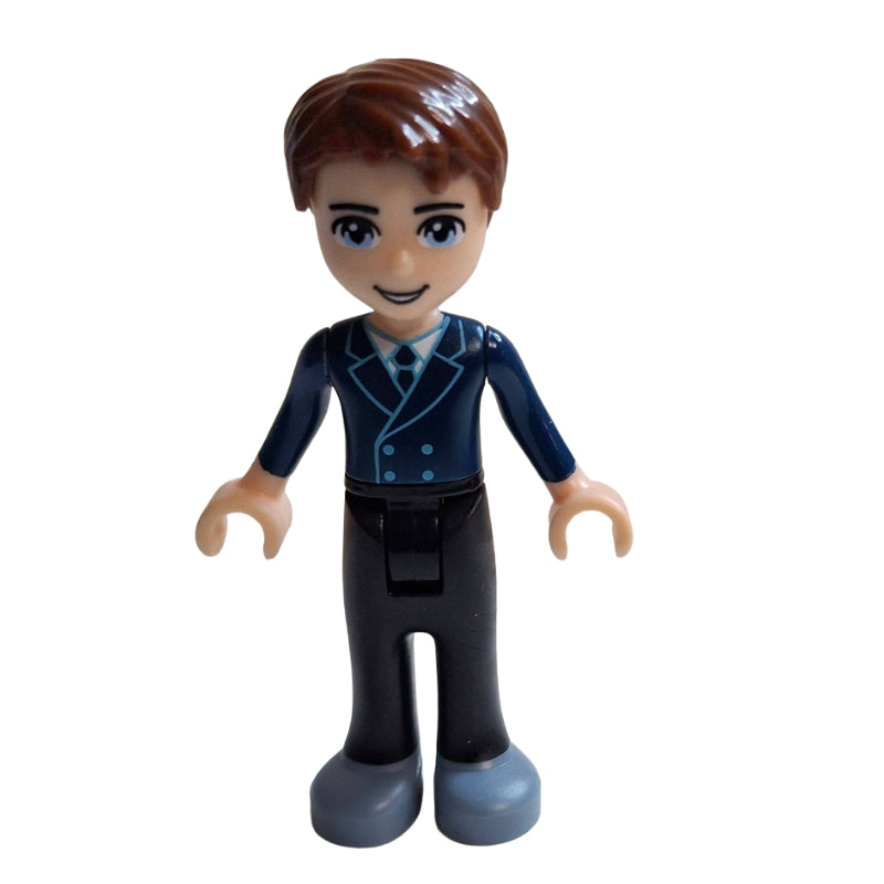 fig-002377 – David - Dark Blue Vest, Black Trousers