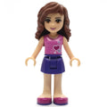 fig-002383 – Olivia - Dark Pink Top, Dark Purple Skirt