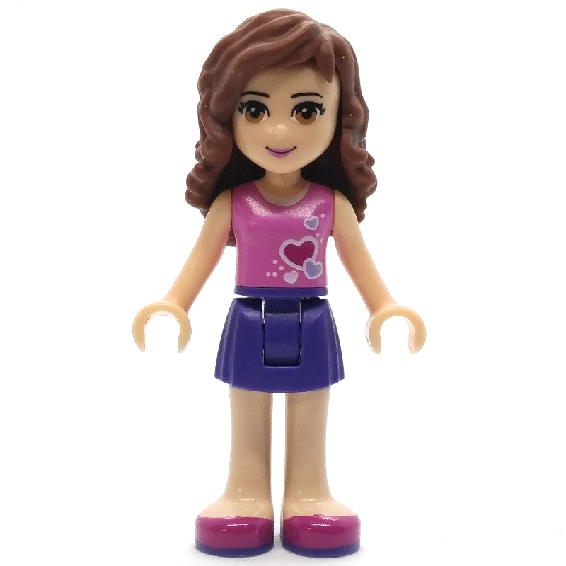 fig-002383 – Olivia - Dark Pink Top, Dark Purple Skirt
