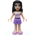 fig-002387 – Emma - White Top, Medium Lavender Skirt