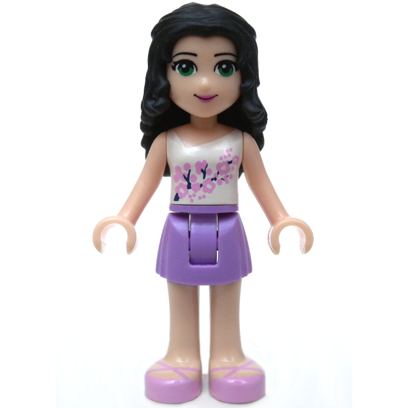 fig-002387 – Emma - White Top, Medium Lavender Skirt