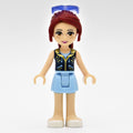 fig-002401 – Mia - Dark Blue Vest, Bright Light Blue Skirt