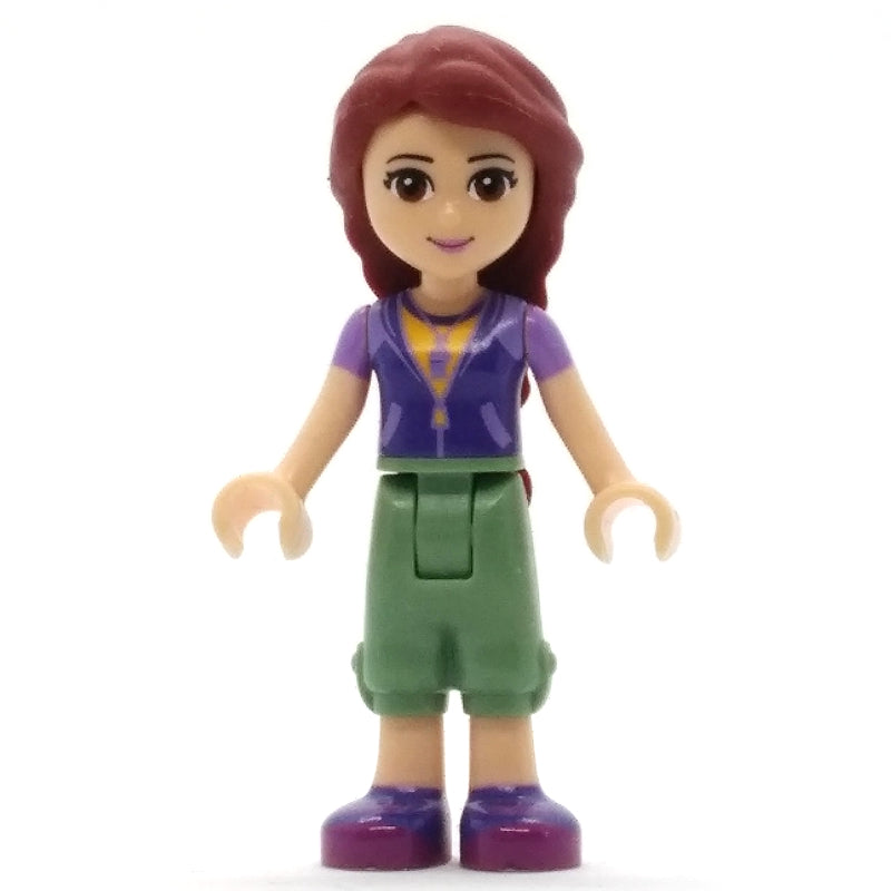 fig-002406 – Joy - Magenta Vest, Sand Green Trousers