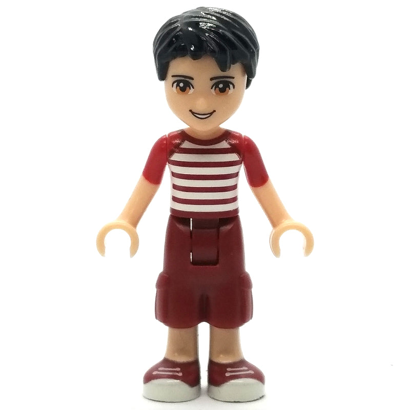 fig-002411 – Nate - White/Red Shirt, Dark Red Trousers