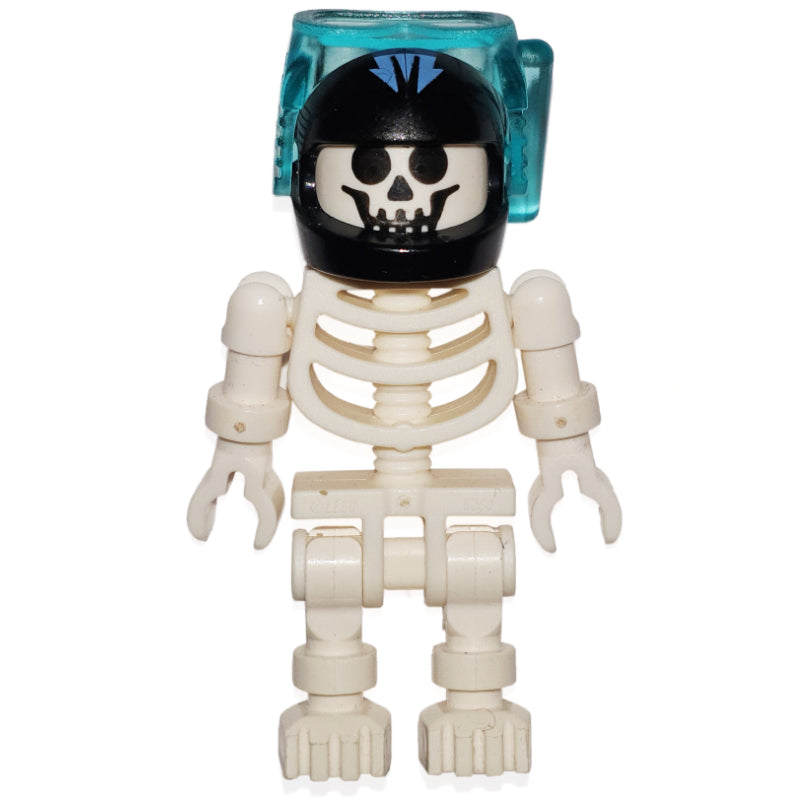 fig-002439 – Skeleton, Standard Face, Dive Helmet and Mask with Aquaraiders Logo